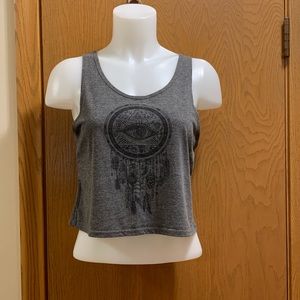SOLD. LA Hearts Dream Catcher Crop Tank